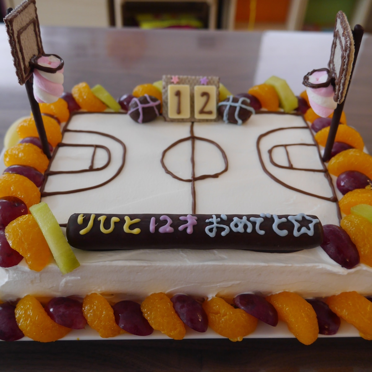 デコレーションケーキ バスケット部の子供へ レシピ 作り方 By ゆかぽん 楽天レシピ デコレーションケーキ バスケット部の子供へ レシピ 作り方 By ゆかぽん 楽天レシピ